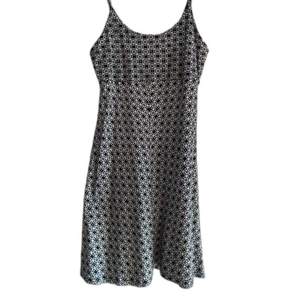 Madison Dress Black and White Geometric Patterned Size Small Sundress
